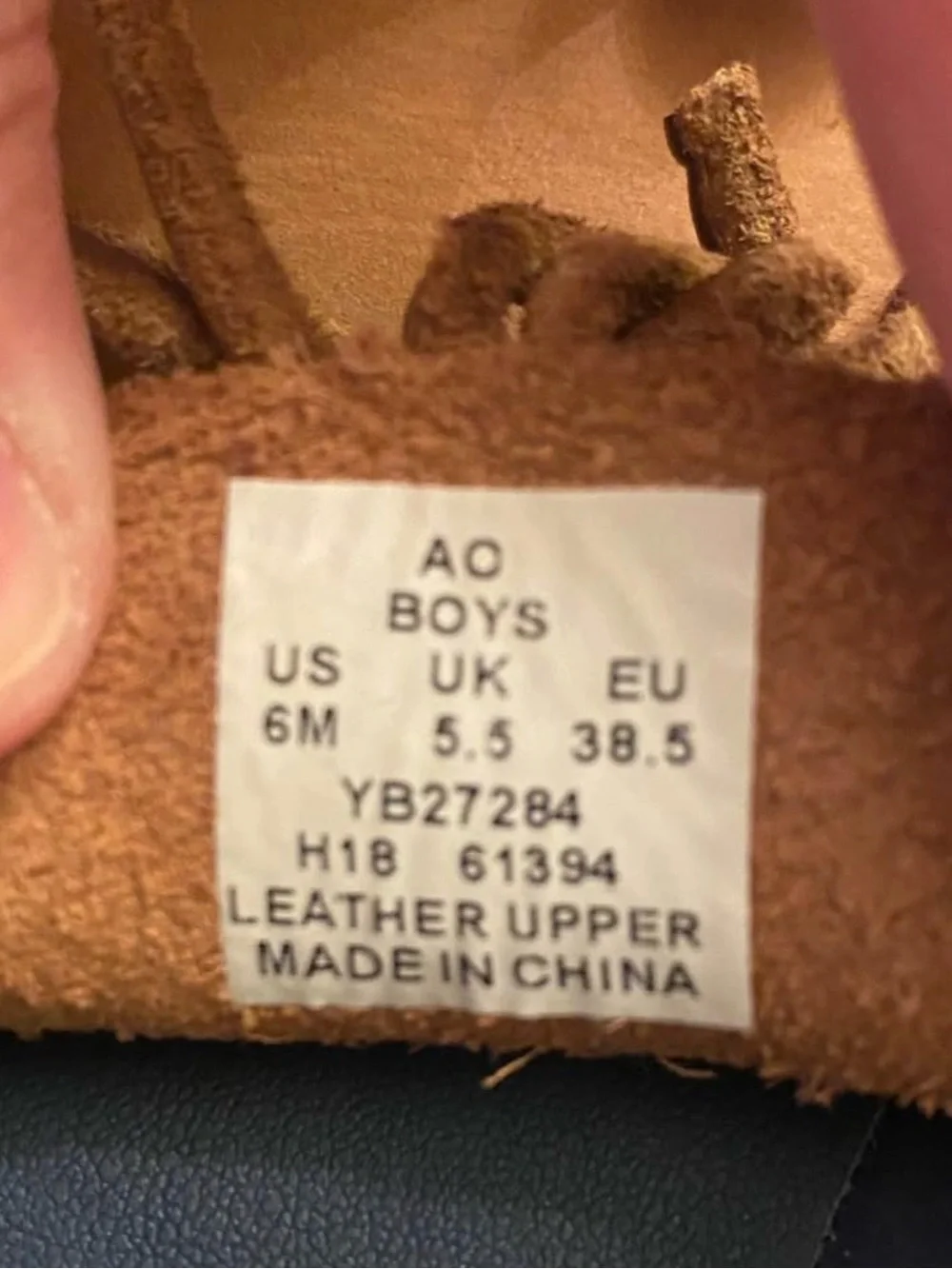 Sperry Boys’ Tan Leather Classic Boat Shoes